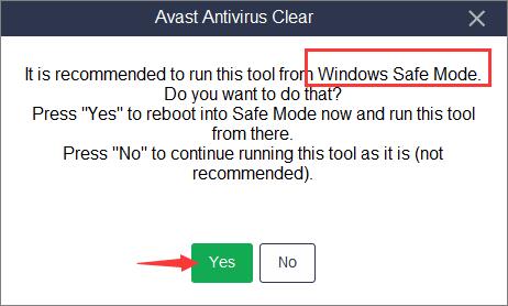 avast windows safe mode