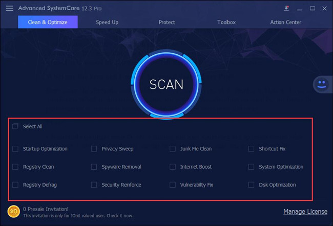 advanced system care scan