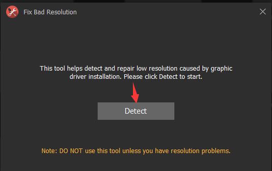 fix bad resolution