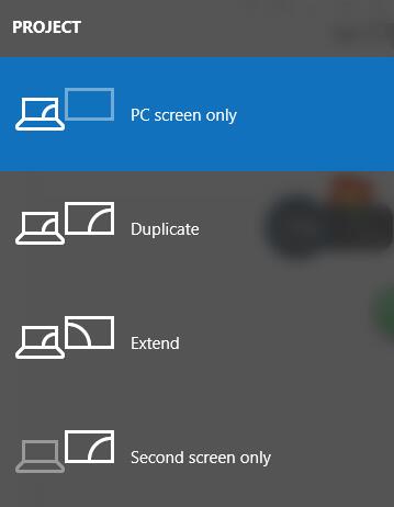 change display to pc screen only