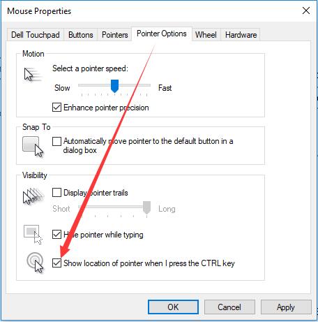 touchpad cursor disappears