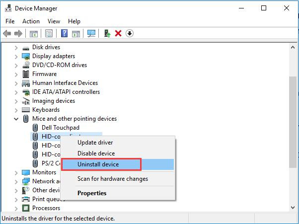 windows 10 hid compliant mouse driver