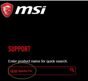 msi driver and app center