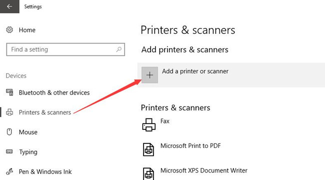 change printer to online from offline