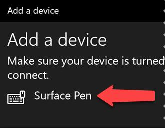 add surface pen