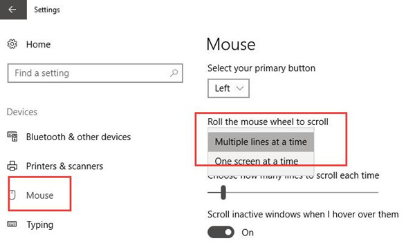 mouse scrolling on its own windows 10