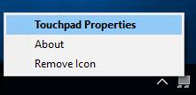 dell touchpad properties