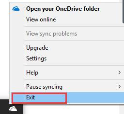 how to shut off onedrive