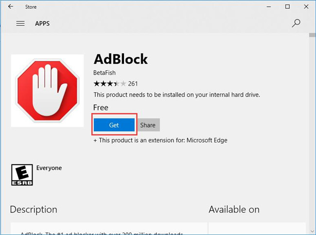 adblock edge extension