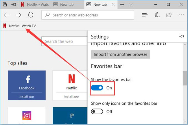 Ajustes De Favoritos Y Marcadores En Microsoft Edge