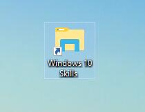 windows 10 skill shortcut on the desktop