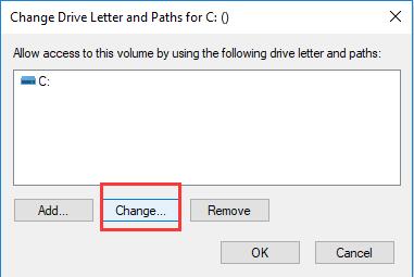 change the hard drive letter