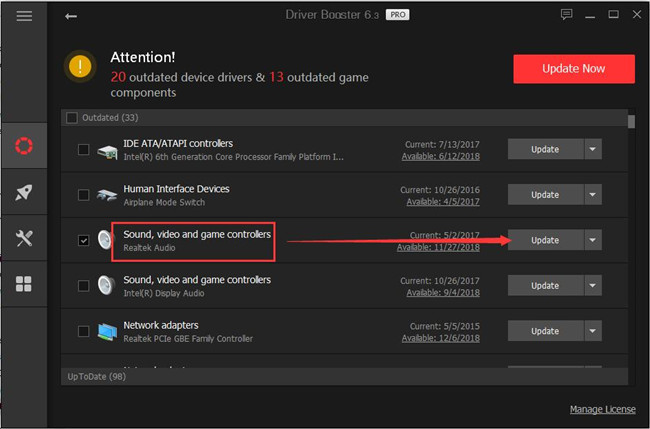 uninstall dolby advanced audio driver windows 10