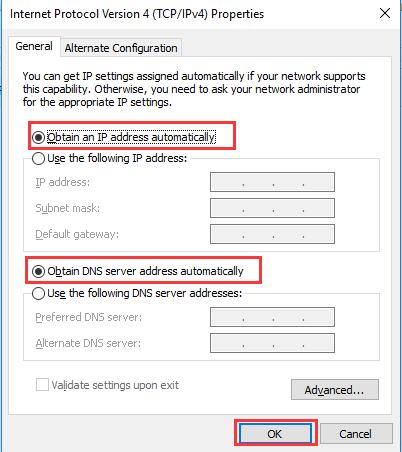 obtain an ip address