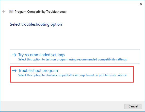 troubleshoot program