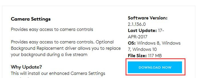 download logitech camera drivers windows 10