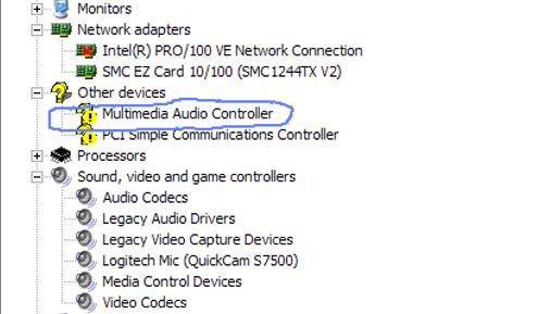 usb audio device driver missing windows 10