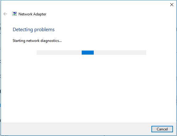 fix network adapter missing error automatically