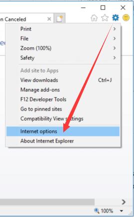 internet explorere internet options