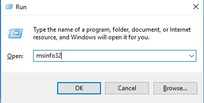 msinfo32 run