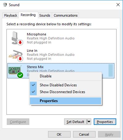 how to remove stereo mix plus