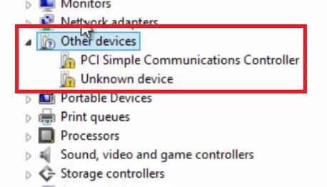 pci simple communications controller driver missing