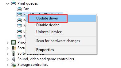 printer update driver