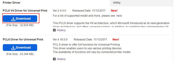 pcl6 v4 driver for universal print mac