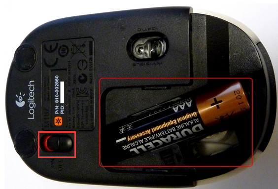 wireless mouse battery