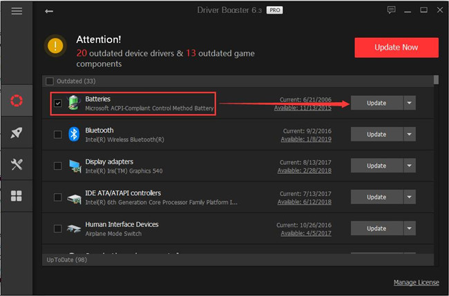 control method battery driver download