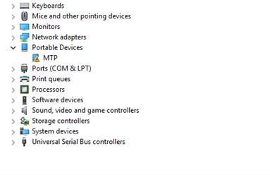 portable device drivers for windows 10