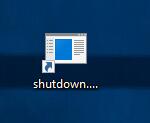 shutdown.exe on the desktop
