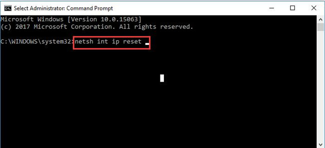 netsh int ip reset cmd