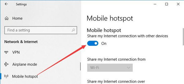 windows 10 we cant set up a mobile hotspot