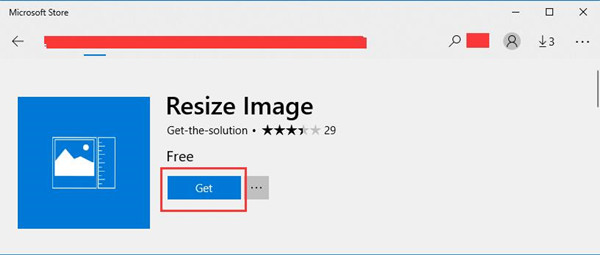 get resize image from microsoft store