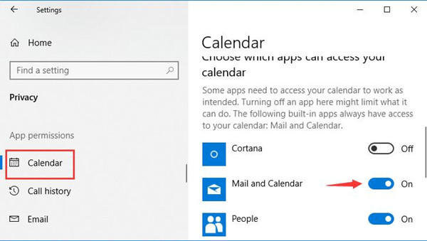 windows 10 mail and calendar not working