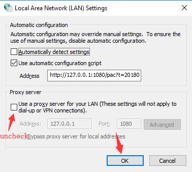 use a proxy server for your lan
