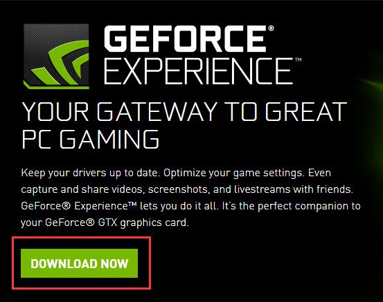 download geforce experience