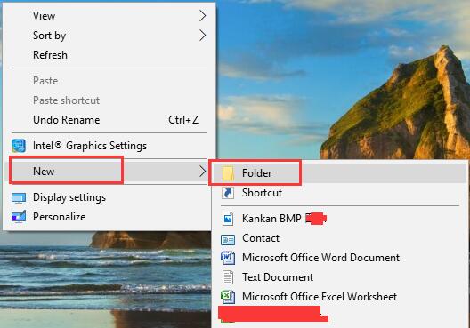 create a new folder directx
