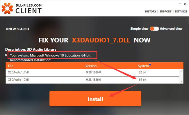 Where to install x3daudio1 7 dll