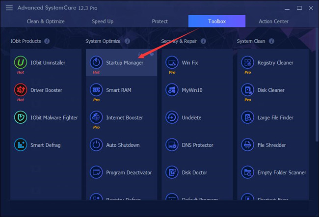 iobit startup manager free download