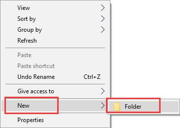 create a new folder samsungwpd