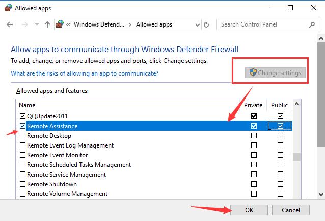 windows firewall remote management