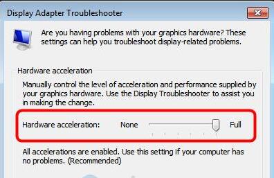 enable directdraw acceleration