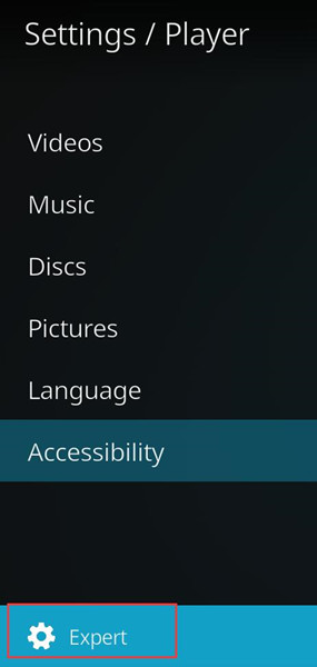 expert in kodi settings