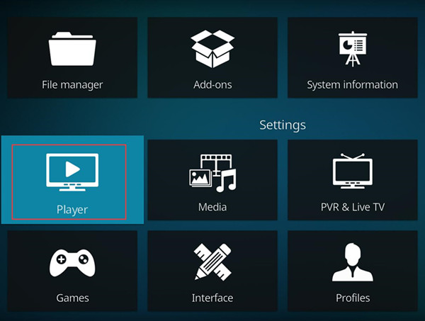 player in kodi