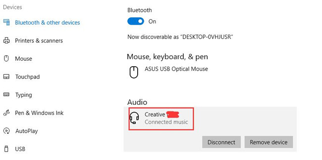 you will find connected bluetooth headphones