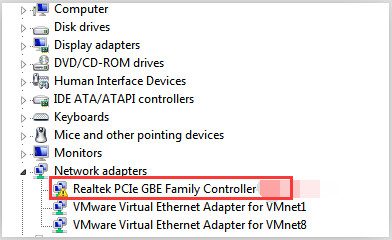 realtek pci gbe controller issue