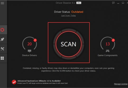 driver booster scan