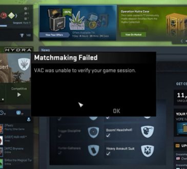 vac was unable to verify your game session